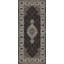 Hand-Knotted High-Quality Black and Cream Runner-1840889970