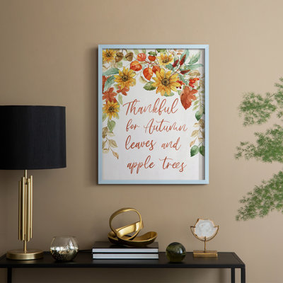 Autumn Leaves I, reproduction encadrée - bois massif