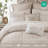 Perryn Neutral Vintage Jacquard 7-Piece King Comforter Set-123553347-123553346