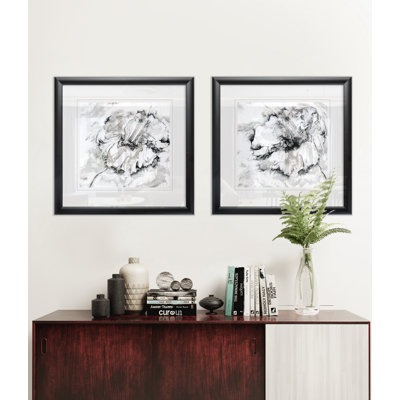 " Marble Flower I " 2 - Pieces