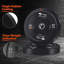 25LB Rubber Bumper Plates Pair, 2" Olympic Weight Plates for Strength Training