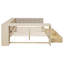 Lit plateforme en bois avec tablettes de rangement-350148705-350148707