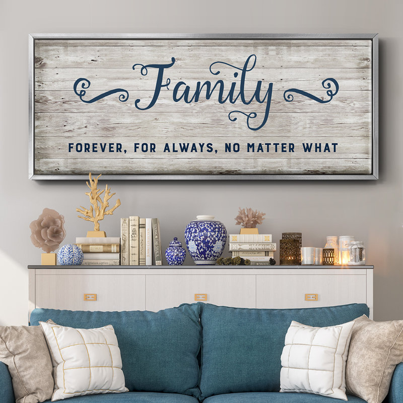 Family Forever- Framed Canvas