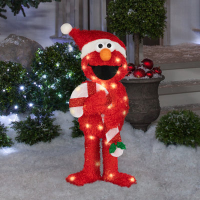 Sculpture 3D de Noël guirlande lumineuse - Elmo - 28 po - Sésame
