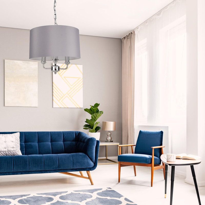 Lasher 3 - Light Geometric Pendant, Polished Chrome