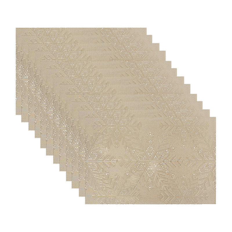 PVC rectangulaire Napperon Cut Out, Doré