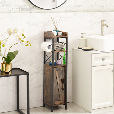 Haslom Freestanding Linen Cabinet