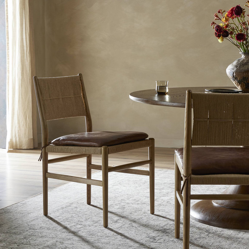 Dara Dining Chair with Cushion, Dulane Mahogany