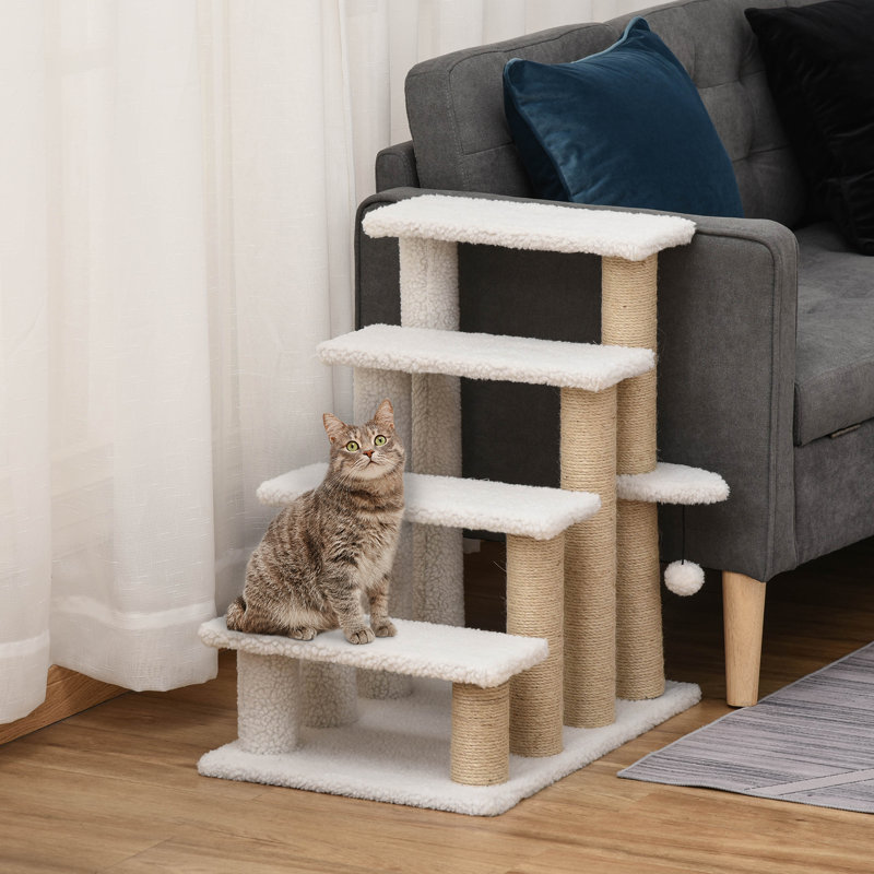 Nikhil Stairs With 4 Steps, White