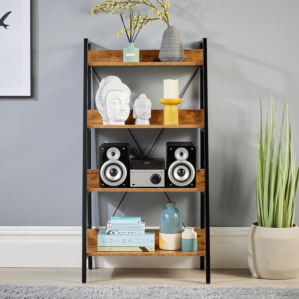 Iron ladder outlet shelf