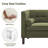 Chelsea 77'' W Mid Century Upholstery Tufted Sofa-1521167947-1500739419
