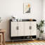 Armoire de rangement pour chaussures, buffet, armoire à chaussures avec 4 portes et grande armoire de rangement moderne pour chaussures avec tablettes réglables pour vestibule