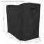 Housse pour support à bûches de bois de chauffage avec support en PVC, 5 pi, noir-97115200