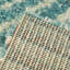 Tapis sarcelle / ivoire Ashlynn-1489503974