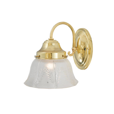 Appliquee à bras 1 lumières à gaz blé summer revival