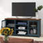 Meuble télé 67 po pour téléviseur de 80 po ou moins, aucun assemblage requis, solution de rangement durable et élégante