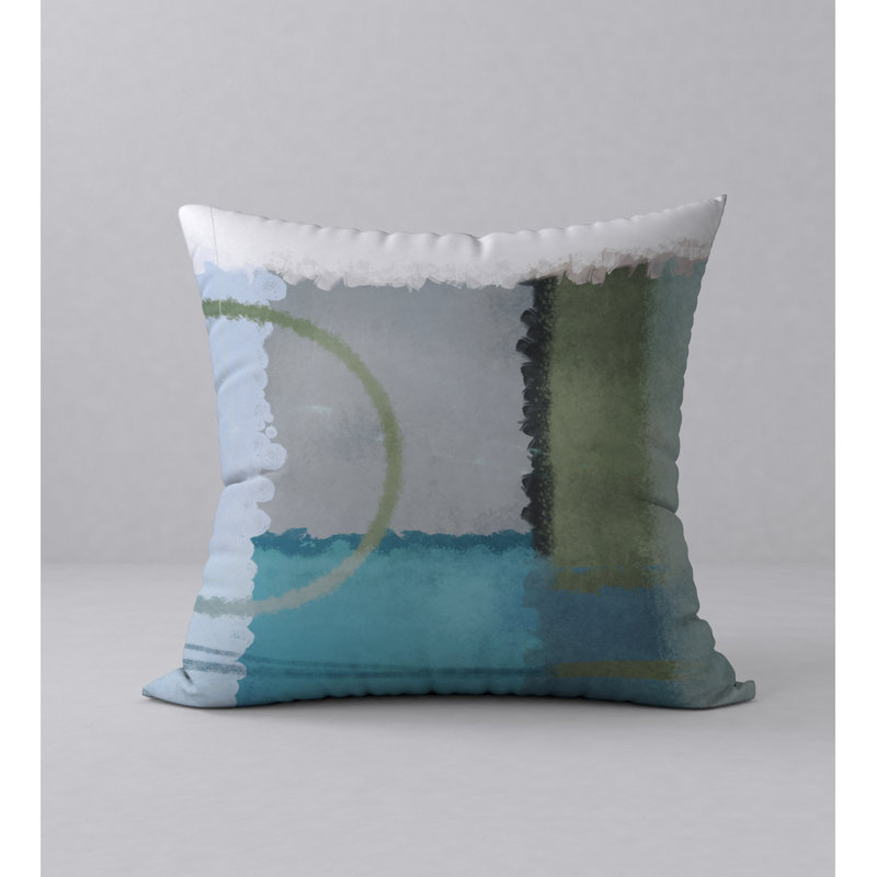 Housse de coussin décorative carrée lisse et insert, 18" x 18"