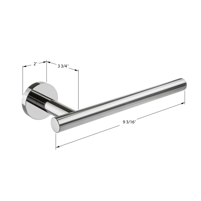 Barre à serviettes murale Lava, H 2 po x l 9,18 po x P 2,95 po, Bronze brossé