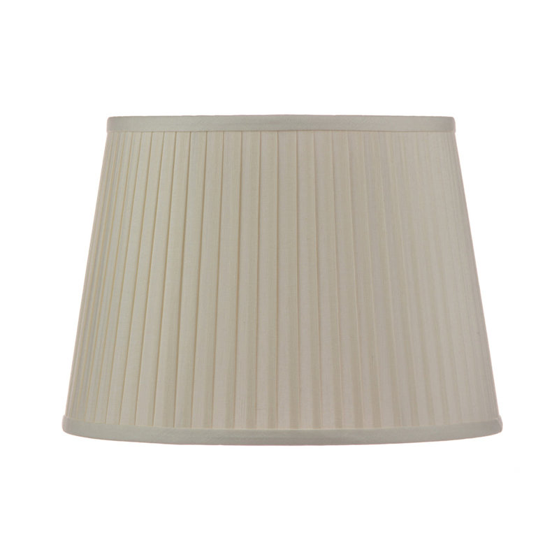 Linen Oval Lamp Shade (Spider), 10"H x 14"W x 10"D, Beige