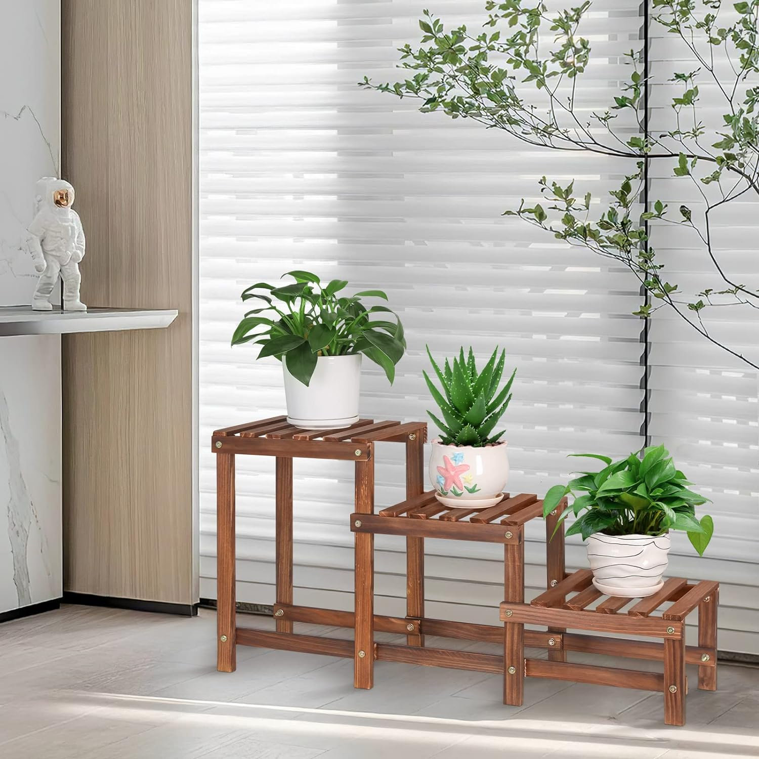 Arlmont & Co. Wood Plant Stands For Indoor Plants Multiple - Wayfair Canada