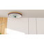 Ventilateur de plafond à profil bas avec 3 lumières de couleur, ventilateurs de plafond encastrés à intensité variable avec télécommande, 6 vitesses