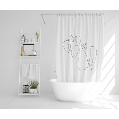 Elizabetha 13 Piece Polyester Shower Curtain Set