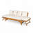 Outdoor Adjustable Patio Wooden Daybed Sofa