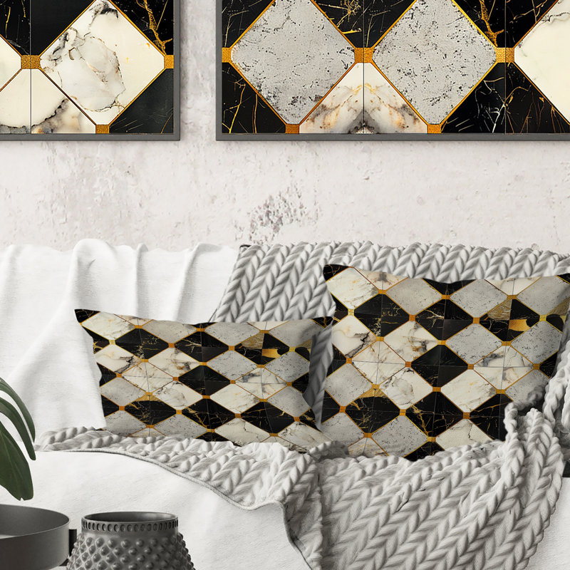 Coussin Gold, H 16 po x l 16 po