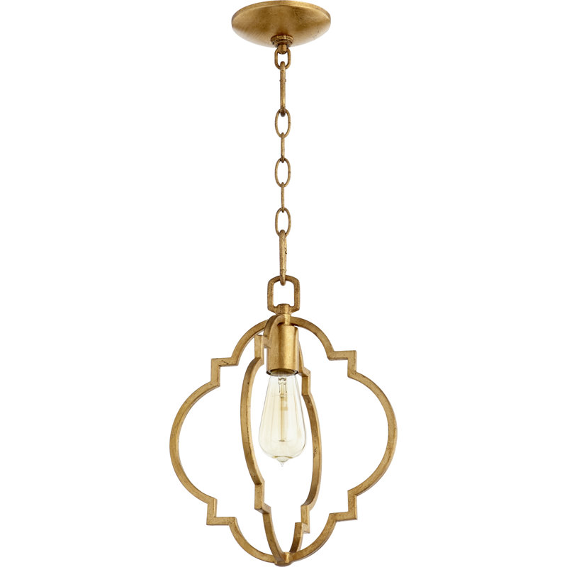 Dooley 1 - Light Lantern Pendant, Gold Leaf