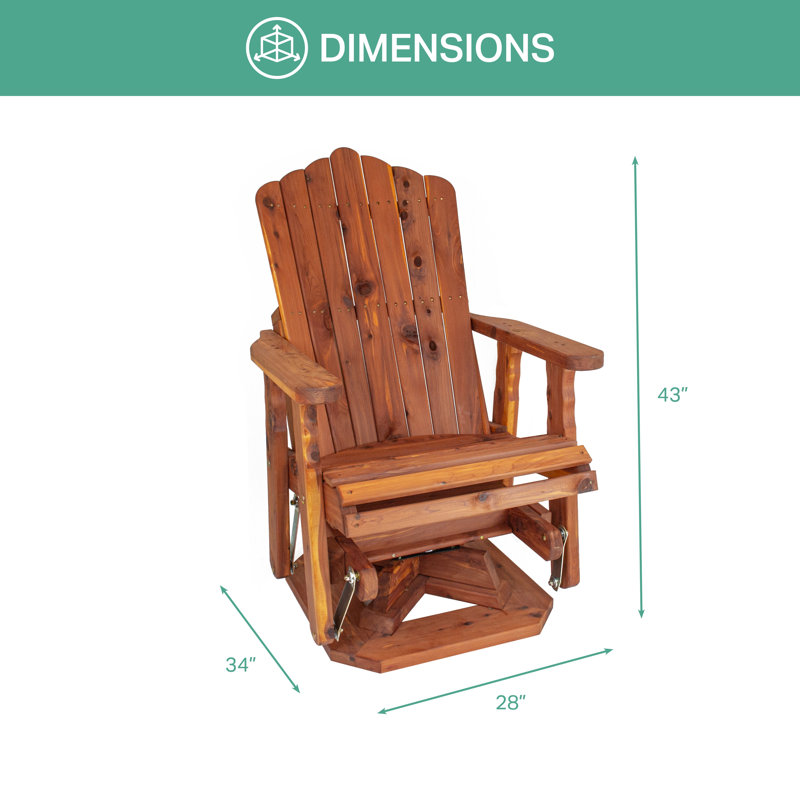 Fauteuil oscillant d'extérieur en cèdre American Furniture Classics