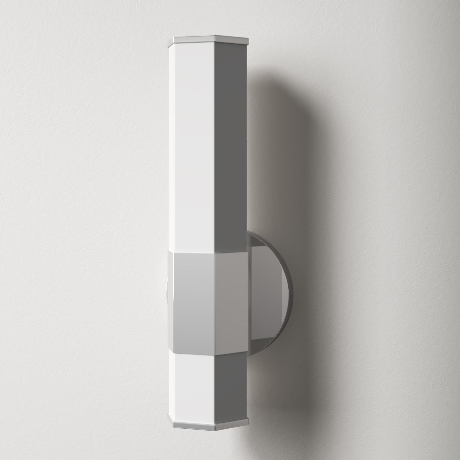 Belden Single Frosted Dimmable LED Bath Sconce, Polished Nickel