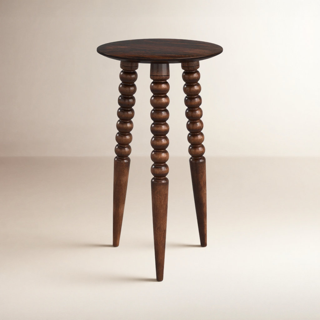 Lessing 14" Mango End Table, Walnut Brown