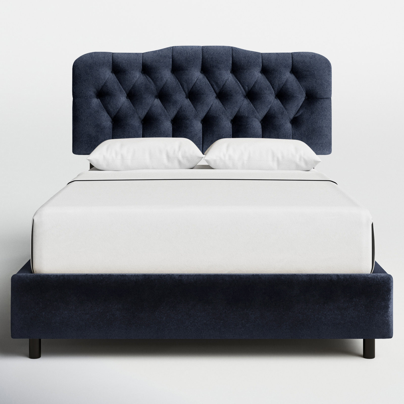 Rodan Upholstered Bed, Queen, Classic Ink Performance Velvet