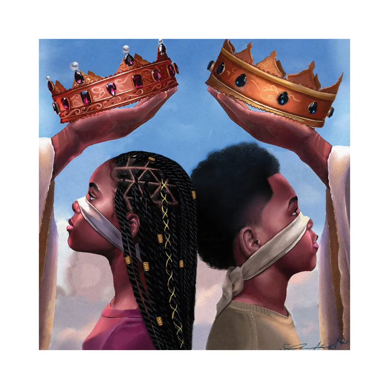 Crown Us Lord Official Art by Salaam Muhammad - Wrapped Canvas Print, 66.04 cm H x 66.04 cm W x 1.91 cm D