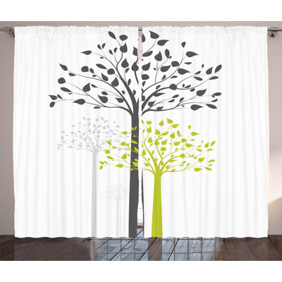 Afnan Semi Sheer Curtain Pair