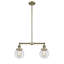 Luminaire suspendu pour îlot de cuisine 2 lumières Clementina-32985892-32985893-32985896