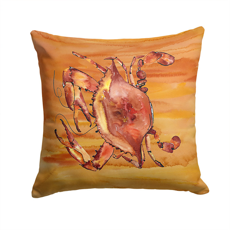 Crab Outdoor Throw Pillow