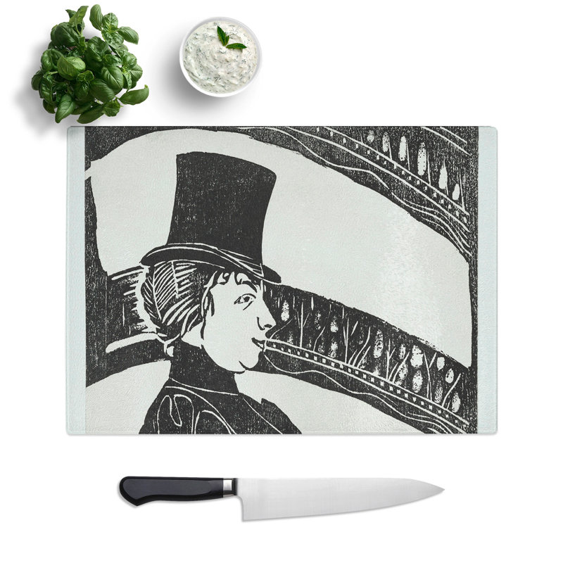 Lady in the Box by Samuel De Mesquita Chopping Board, 0.4cm H x 28.5cm W x 39cm L