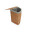 Wicker Lined Corner Laundry Bin Basket-45117807-122920766