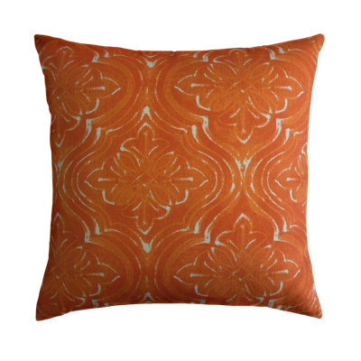 Quilla Damask Feather Reversible Throw Pillow