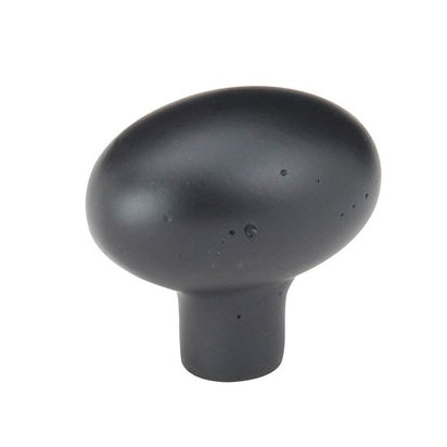 Oversized 1" Length Oval Knob, 1" H x 1" W x 1" D, Medium Bronze Patina