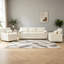 Ensemble de canapé moderne beige, canapé rembourré moelleux avec coussin double couche et poches de rangement latérales pour le salon-1925528250