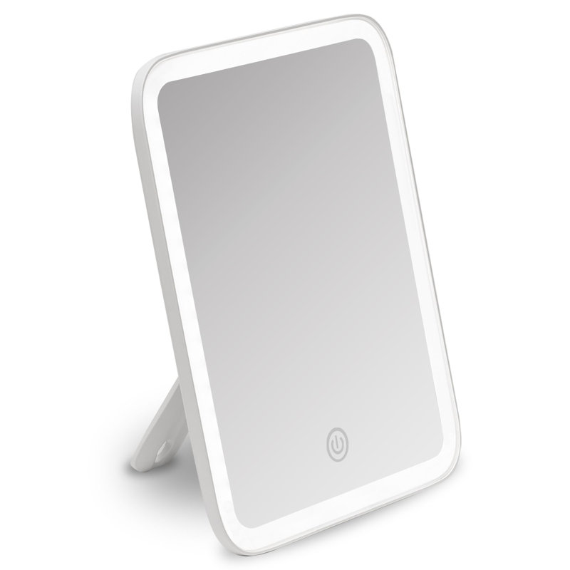 Miroir de maquillage grossissant et biseauté Calfee