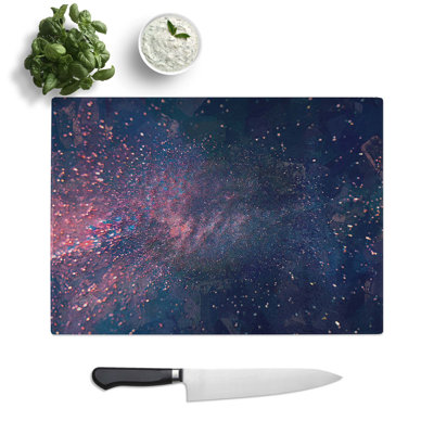 Tempered Glass Bloom of Time Chopping Board