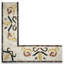4.7 in. x 12.2 in. Marble Tile