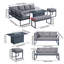 Fireplace Outdoor Sofa Set