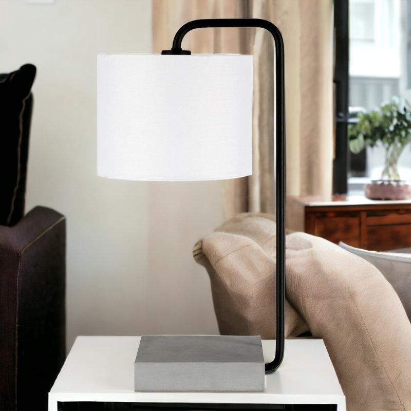 Lampe de table en bronze noirci / gris 22 po Roland