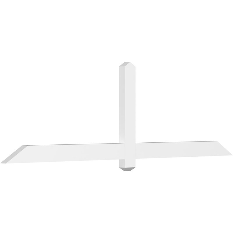 Support à pignon en uréthane Eugene, L 84 po x H 24 1/2 po, P 4 po x F 6 po