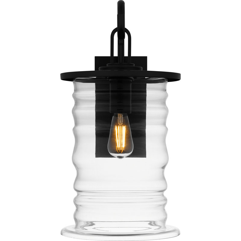 Lanterne murale d'extérieur 1 lumière Aamorah, H 21 po x l 10,5 po x P 14 po