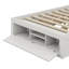 Structure de lit plateforme avec 4 tiroirs de rangement et rangement de pied de lit à levage hydraulique-1105657940